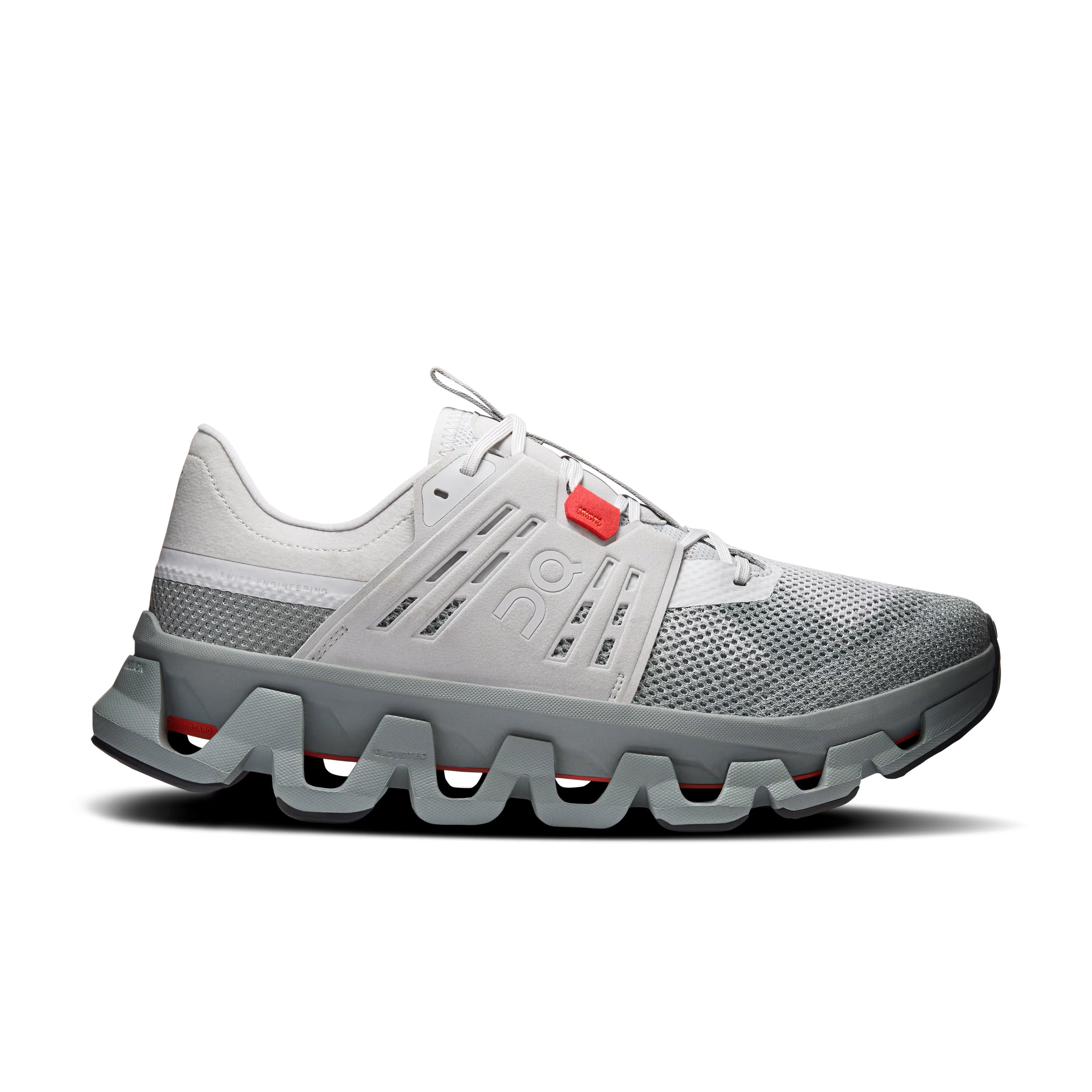 On Cloudswift Amp "Glacier/Apollo" Men's Shoe - GREY/RED